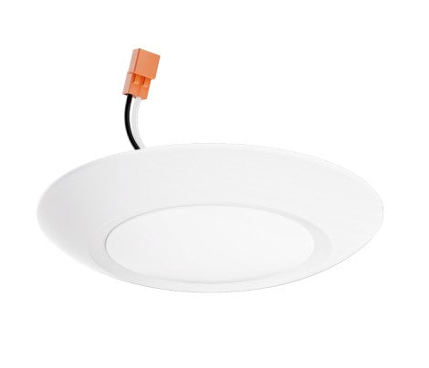 ELCO Lighting 6" 15W 900 lm 5CCT selectable Alva LED Disk Light White Finish ELSF11CT5W
