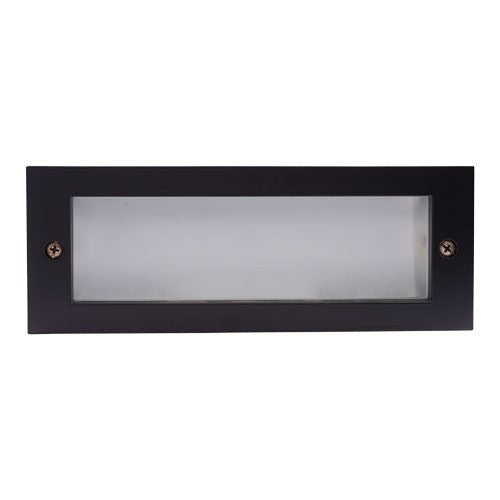 ELCO Lighting Frosted Lens Black Finish Step Light ELST83B