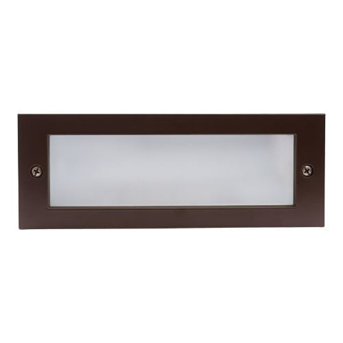 ELCO Lighting Frosted Lens Bronze Finish Step Light ELST83BZ