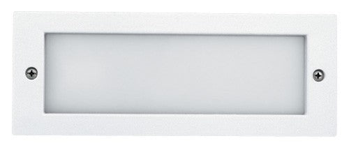 ELCO Lighting Frosted Lens White Finish Step Light ELST83W