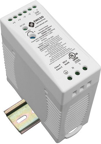 EMCOD EDR60-24DC Universal 5-in-1 Dimmable LED Driver 60W 24VDC Class 2