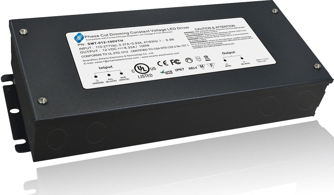 EMCOD MLE100-12DC Triac Dimmable Electronic LED Driver 100W 12VDC NO