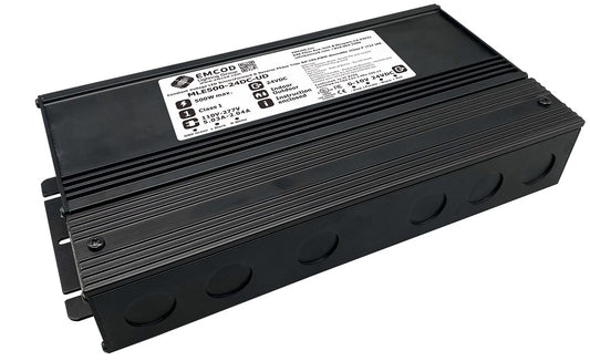EMCOD MLE500-24DC-UD Outdoor Universal 5-in-1 Dimmable LED Driver 500W 24VDC