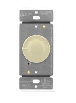 Enerlites Rotary Fan Speed Control - 3 Speed Ivory 17003-I