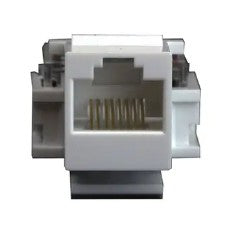 Enerlites Phone Jacks White 6106-W