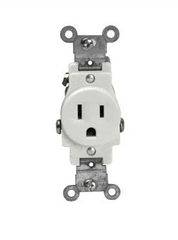 Enerlites Comm Tr Single Receptacle 15A 125V 5-15R Ivory 61150-TR-I