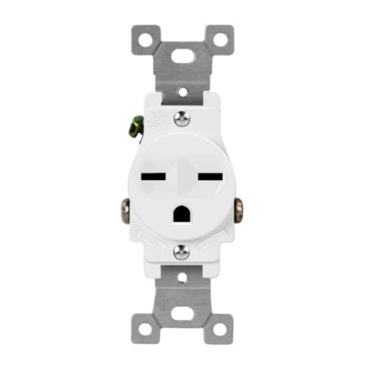 Enerlites Comm Single Receptacle 15A 250V 6-15R White 61160-W