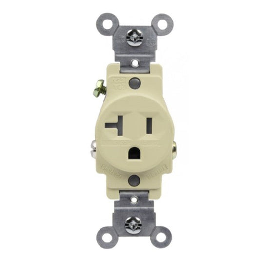Enerlites Comm Single Tr Receptacle 20A 125V 5-20R Ivory 61200-TR-I