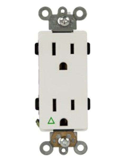 Enerlites Ig Decorator Receptacle 15A 125V 5-15R Ivory 61500-IG-I