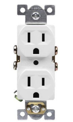 Enerlites Comm Duplex 15A 125V 5-15R White 61540-W