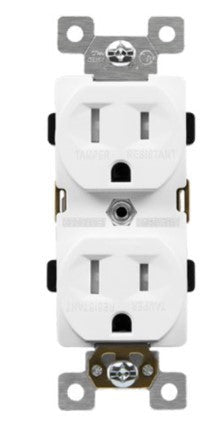 Enerlites Ind Duplex Tr Receptacle 15A 125V 5-15R Ivory 61570-TR-I