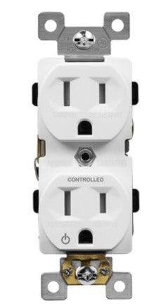 Enerlites Ind Duplex Tr Receptacle 15A 125V 5-15R White 61570-TR-W