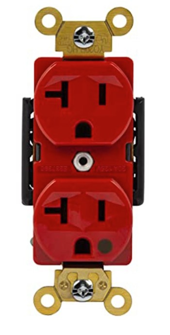 Enerlites Hos Duplex Receptacle 20A 250V 6-20R Rd 62021-R