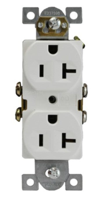 Enerlites Comm Duplex Receptacle 20A 125V 5-20R Ivory 62040-I