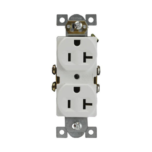 Enerlites Comm Duplex Tr Receptacle 20A 125V 5-20R Gy 62040-TR-GY