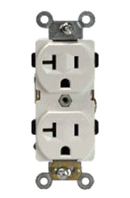 Enerlites Ind Duplex Receptacle 20A 125V 5-20R Ivory 62080-I