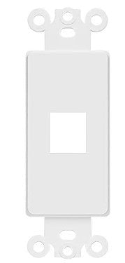Enerlites Insert Decorator Datacom 1-Port Plate White 6261-W