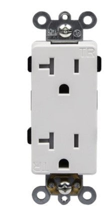 Enerlites Ind Decorator Tr Receptacle 20A 125V 5-20R White 63200-TR-W