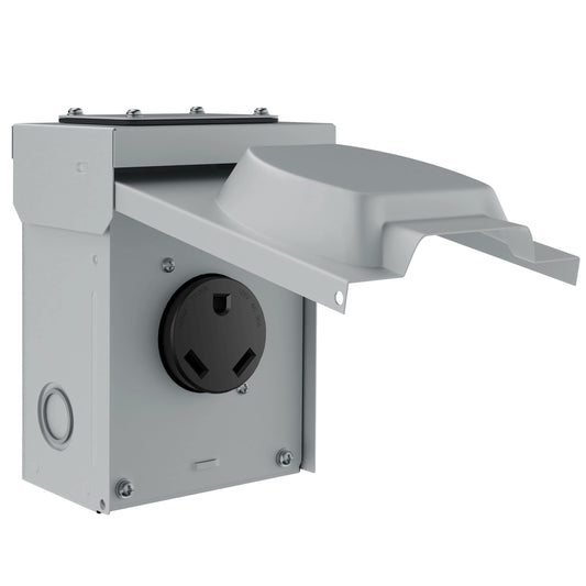 Enerlites EV Weatherproof Metal Receptacle Box Tt-30R 63300M
