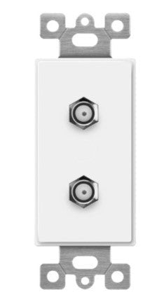 Enerlites V&A Two Slv F-Type Conf To F Ivory 6506-I