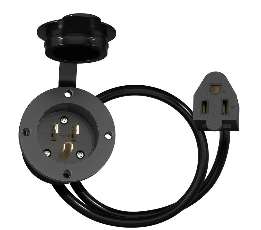 Enerlites Ind Rv Sb Fi 2P 3-Way Grd 5-15Pfi 20A 125V Black 66205-BK