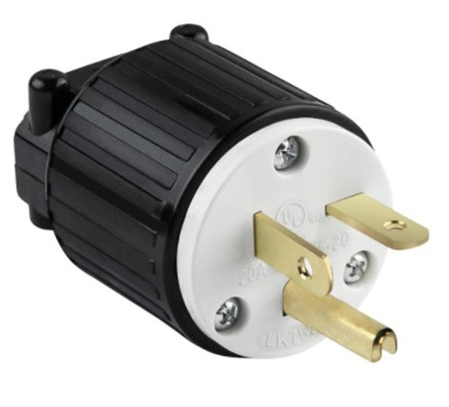 Enerlites Ind Sb Plug 2P 3-Way Grd 5-20P 20A 125V Black 66210-BK