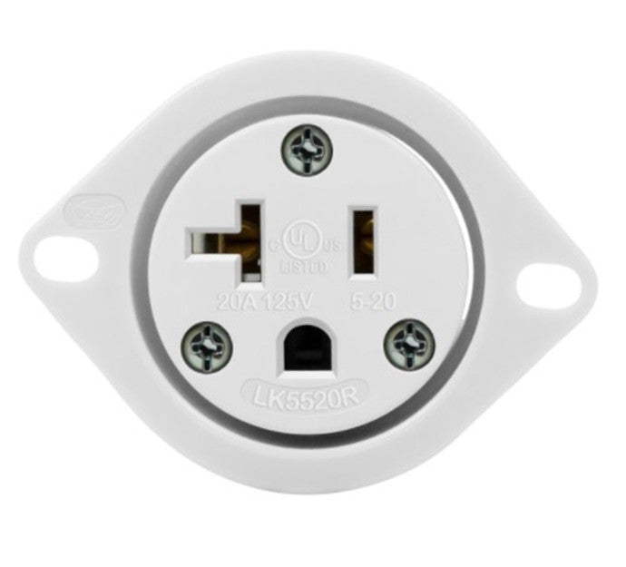 Enerlites Ind Sb Fo 2P 3-Way Grd 5-20Pfo 20A 125V White 66214-W