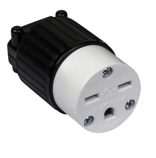 Enerlites Ind Sb Con2P 3-Way Grd 6-15C 15A 250V Black 66221-BK