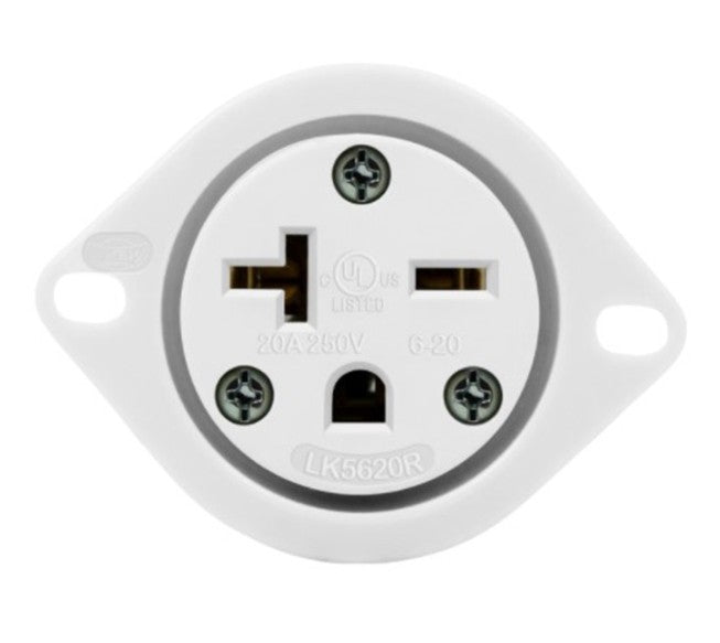Enerlites Ind Sb Fo 2P 3-Way Grd 6-20Pfo 20A 250V White 66234-W