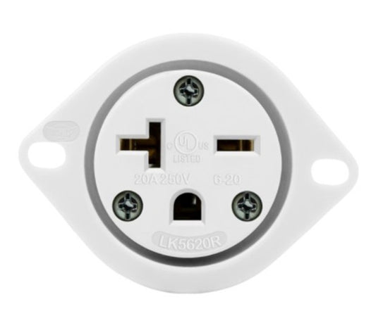 Enerlites Ind Sb Fo 2P 3-Way Grd 6-20Pfo 20A 250V White 66234-W