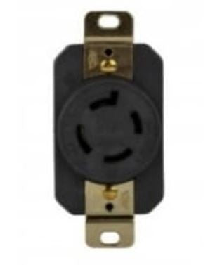 Enerlites Ind Locking Receptacle 4P 5W Grd L21-20R 20A 120/208V Black 66602-BK