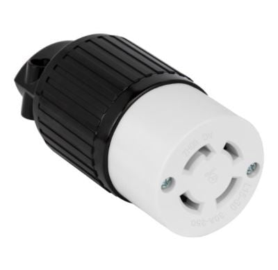 Enerlites Ind Locking Con 3P W4Grd L15-30C 30Amp 125/250V Black 66802-BK