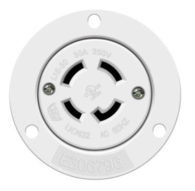 Enerlites Ind Locking Fo 3P 4W Grd L15-30Pfo 30A 125/250V White 66804-W