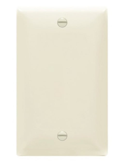 Enerlites Standard 1-Gang Blank Wall Plate Light Almond 8801-LA