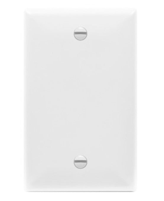 Enerlites Standard 1-Gang Blank Wall Plate White 8801-W