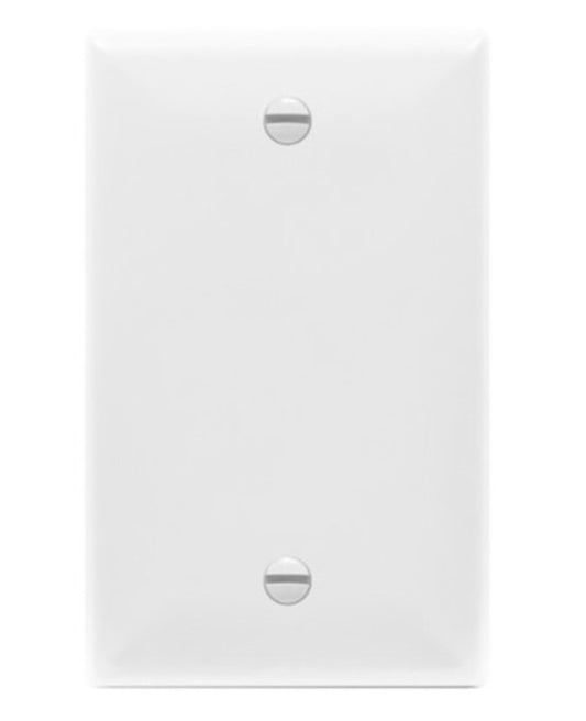 Enerlites Standard 1-Gang Blank Wall Plate White 8801-W