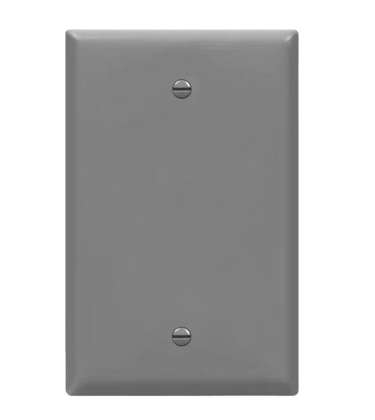 Enerlites Mid-Size 1-Gang Blank Wall Plate Gy 8801M-GY