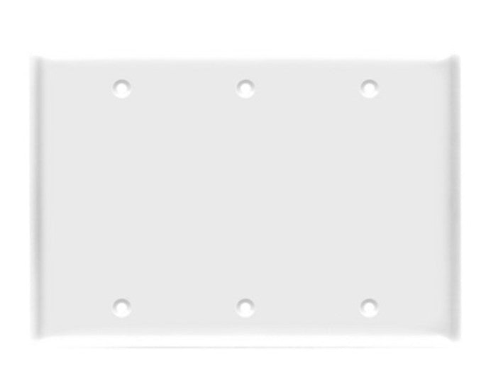 Enerlites Standard 3-Gang Blank Wall Plate White 8803-W