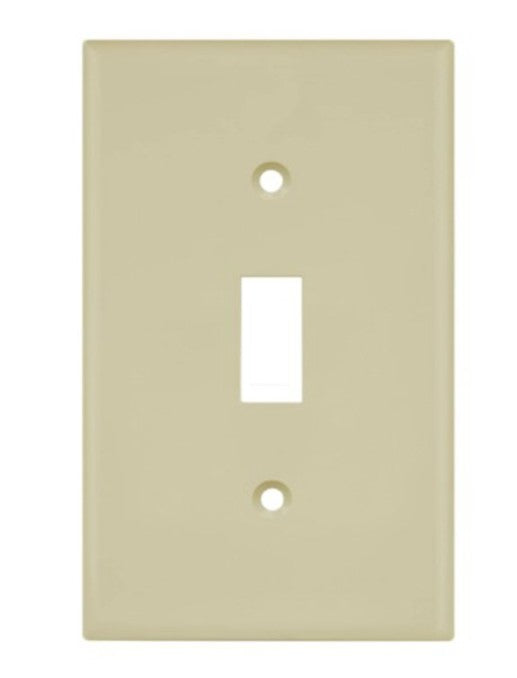 Enerlites Standard 1-Gang Toggle Wall Plate Ivory 8811-I