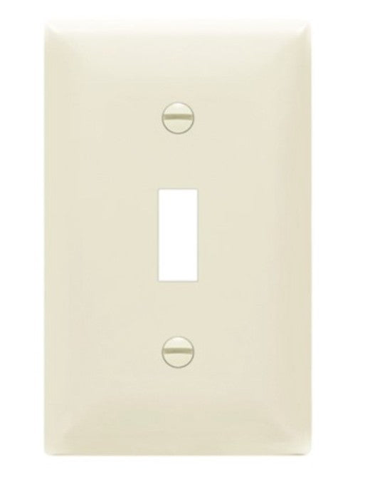 Enerlites Standard 1-Gang Toggle Wall Plate Light Almond 8811-LA