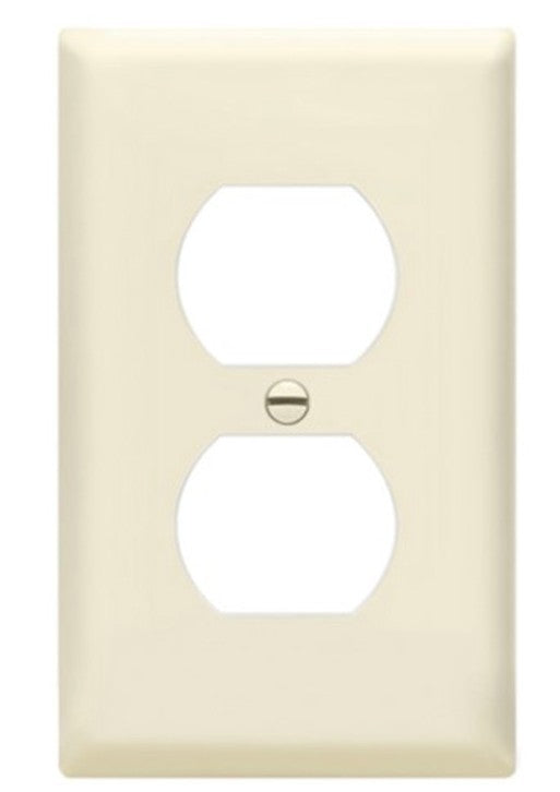 Enerlites Standard 1-Gang Duplex Wall Plate Light Almond 8821-LA