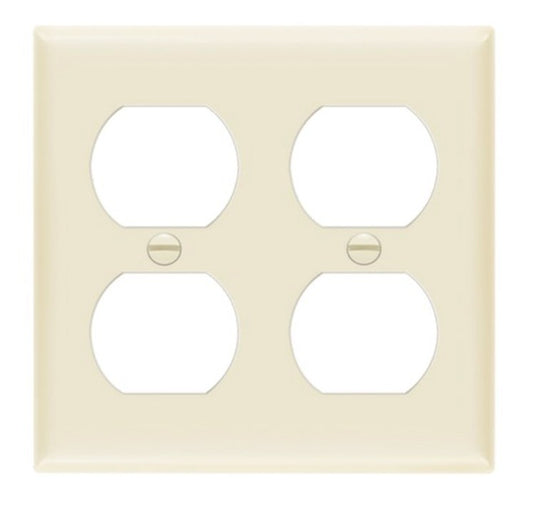 Enerlites Standard 2-Gang Duplex Wall Plate Light Almond 8822-LA