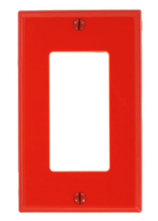 Enerlites Standard 1-Gang Decorator/GFCI Wall Plate Red 8831-R