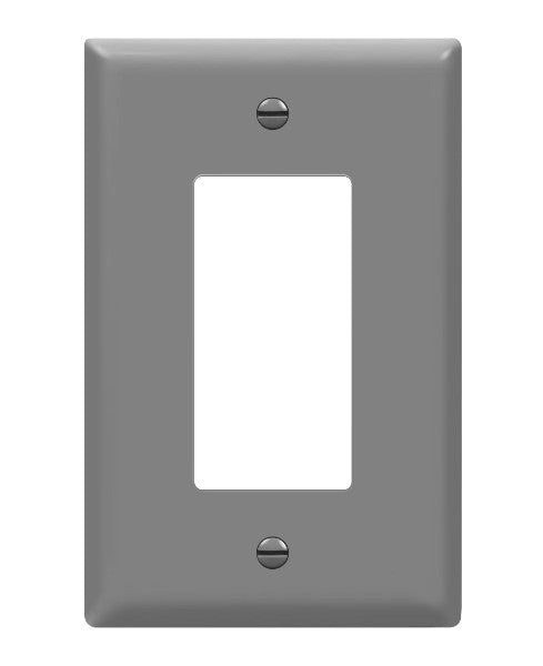 Enerlites Mid-Size 1-Gang Decorator/GFCI Wall Plate Gy 8831M-GY