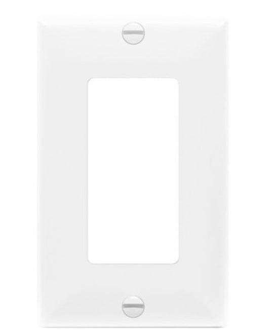 Enerlites Over-Sized 1-Gang Decorator/GFCI Wall Plate White 8831O-W