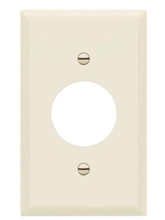 Enerlites Standard 1-Gang Single Receptacle 1.406" Dia. Hole Wall Plate Light Almond 8851-LA