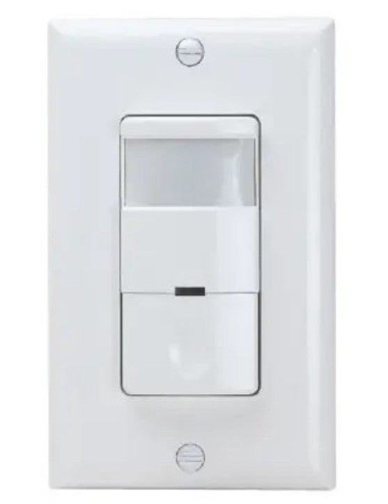 Enerlites In Wall Pir Occ/VAC Sensor Nl Single Pole 120/277V White DWOS-1277-NL-W
