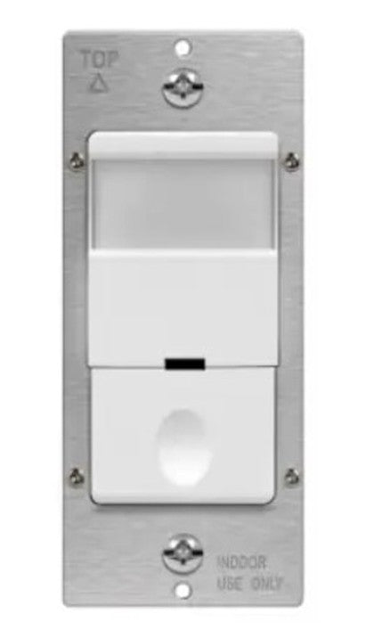 Enerlites In Wall Pir Occ/VAC Sensor Single/3-Way 120/277V Grd Req White DWOS-3J-W