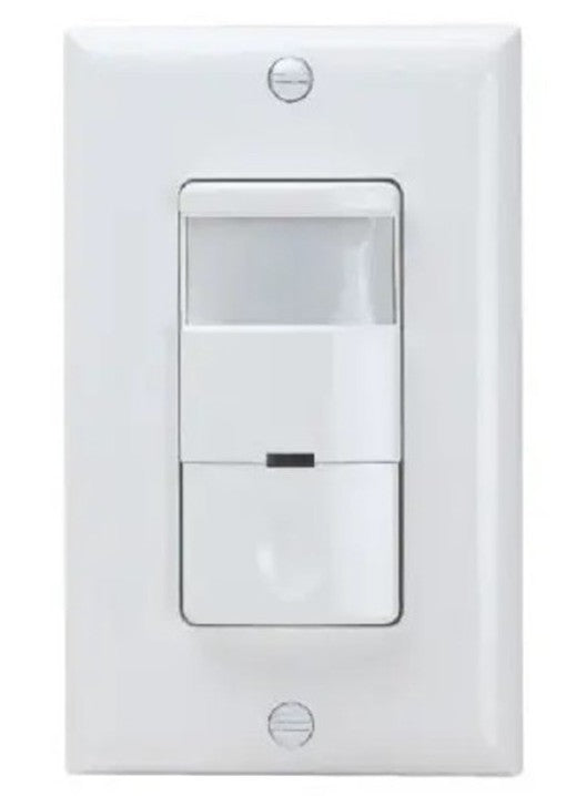 Enerlites In Wall Pir Occ/VAC Sensor Single/3-Way 120V Neu Req White DWOS-3R-W