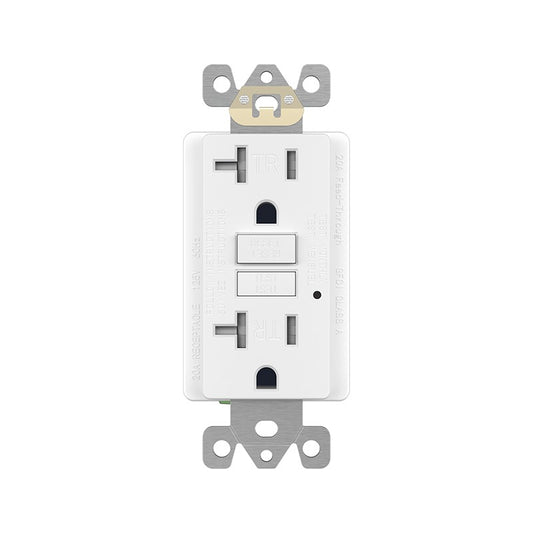 Enerlites GFCI Tr Receptacle Self-Grd 20A 125V 5-20R White GFTRG20-W